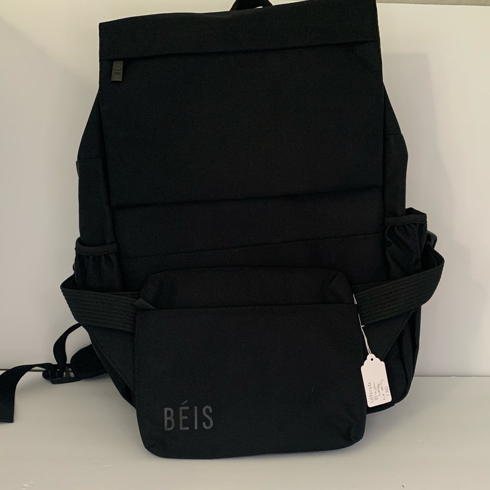 Beis The Ultimate Diaper Backpack In Black Gem